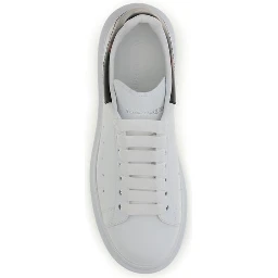 White Calf Leather Bos Taurus Chunky Sneakers