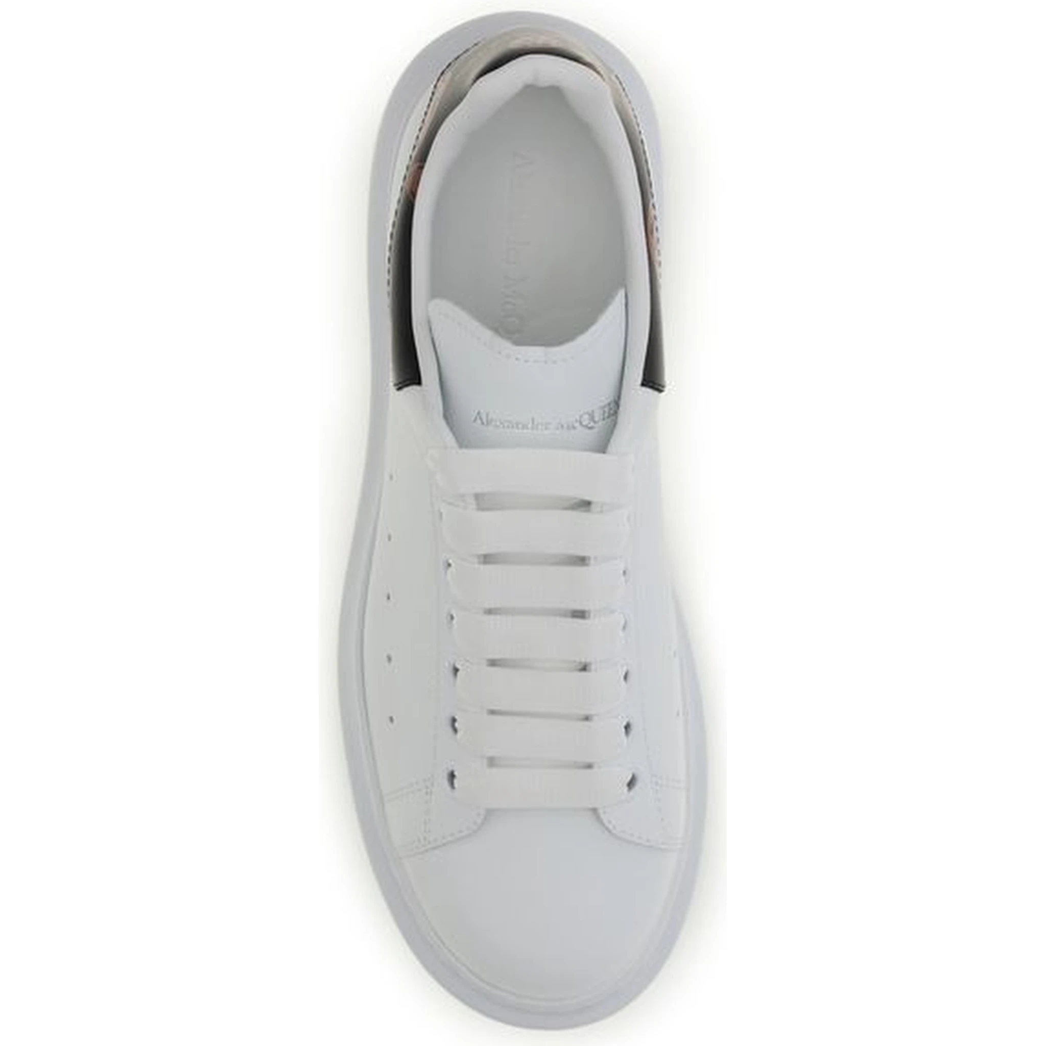 White Calf Leather Bos Taurus Chunky Sneakers