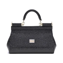 Black Calf Leather Bos Taurus Shoulder Bag