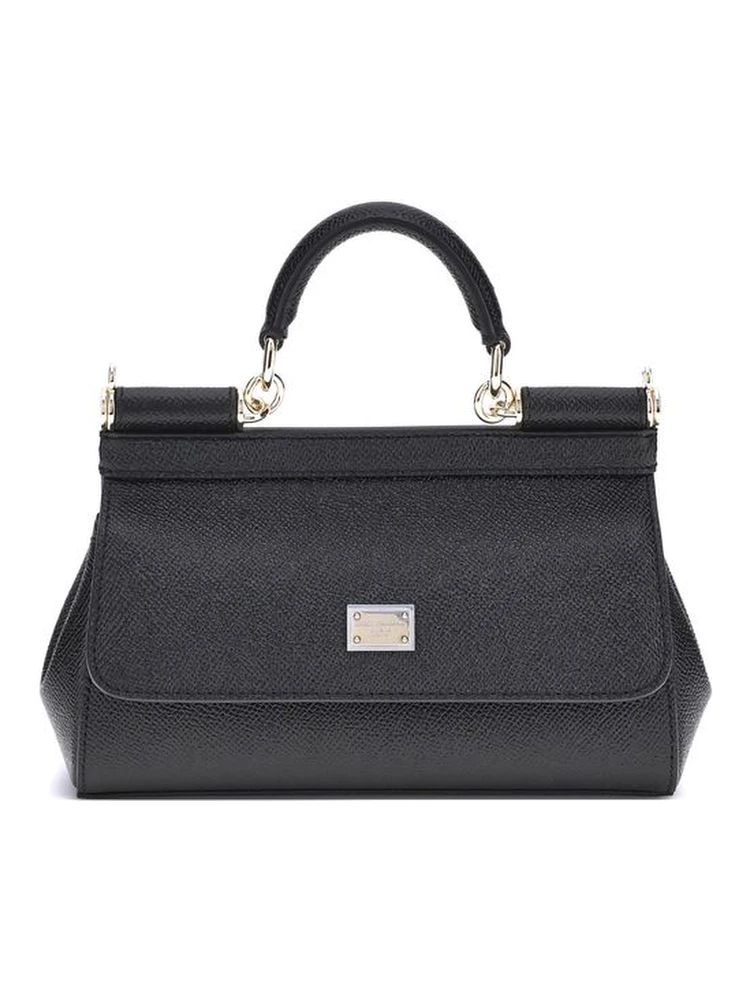 Black Calf Leather Bos Taurus Shoulder Bag