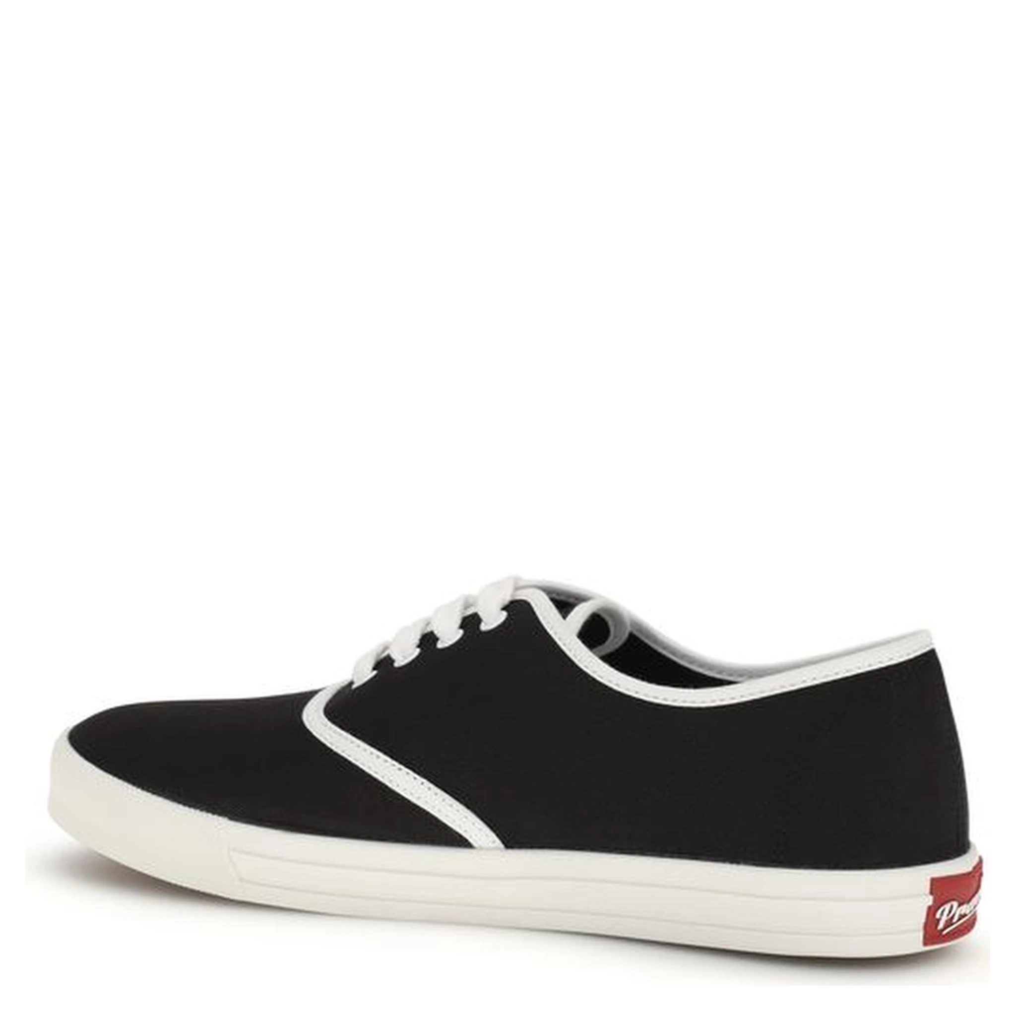 Black Cotton Low Top Sneakers