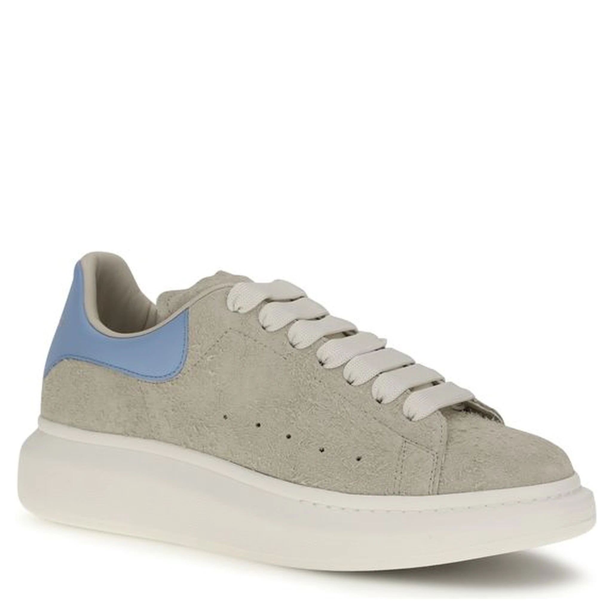 Beige Calf Leather Bos Taurus Chunky Sneakers