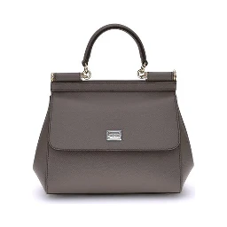 Gray Calf Leather Bos Taurus Shoulder Bag