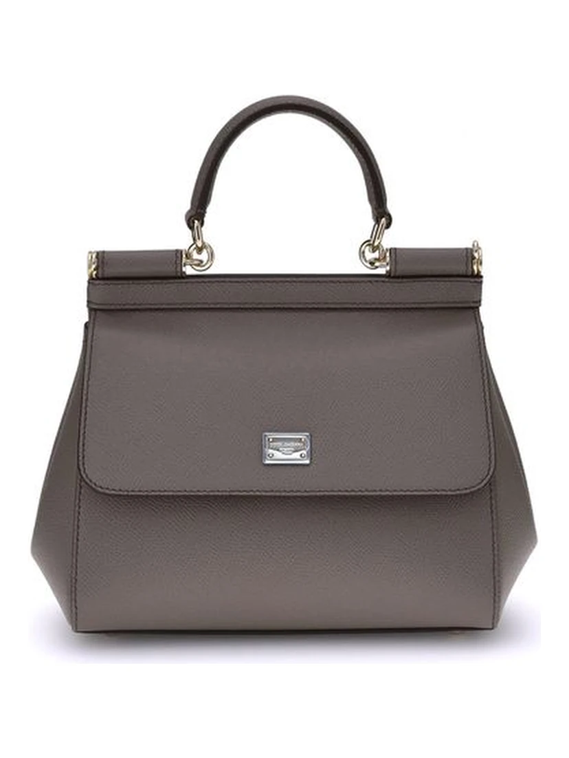 Gray Calf Leather Bos Taurus Shoulder Bag