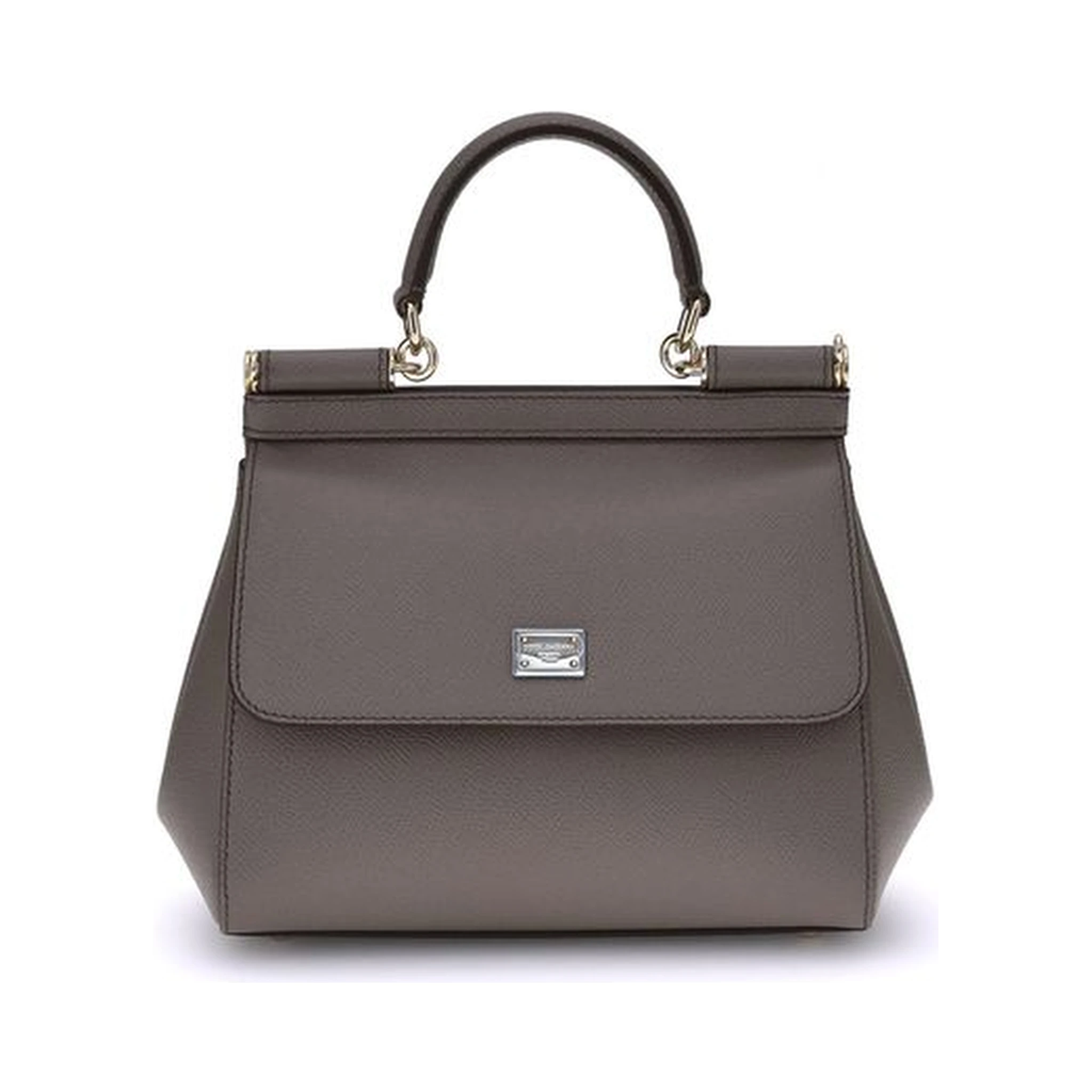 Gray Calf Leather Bos Taurus Shoulder Bag