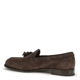 حذاء بوس توروس سهل الارتداء من جلد العجل البني