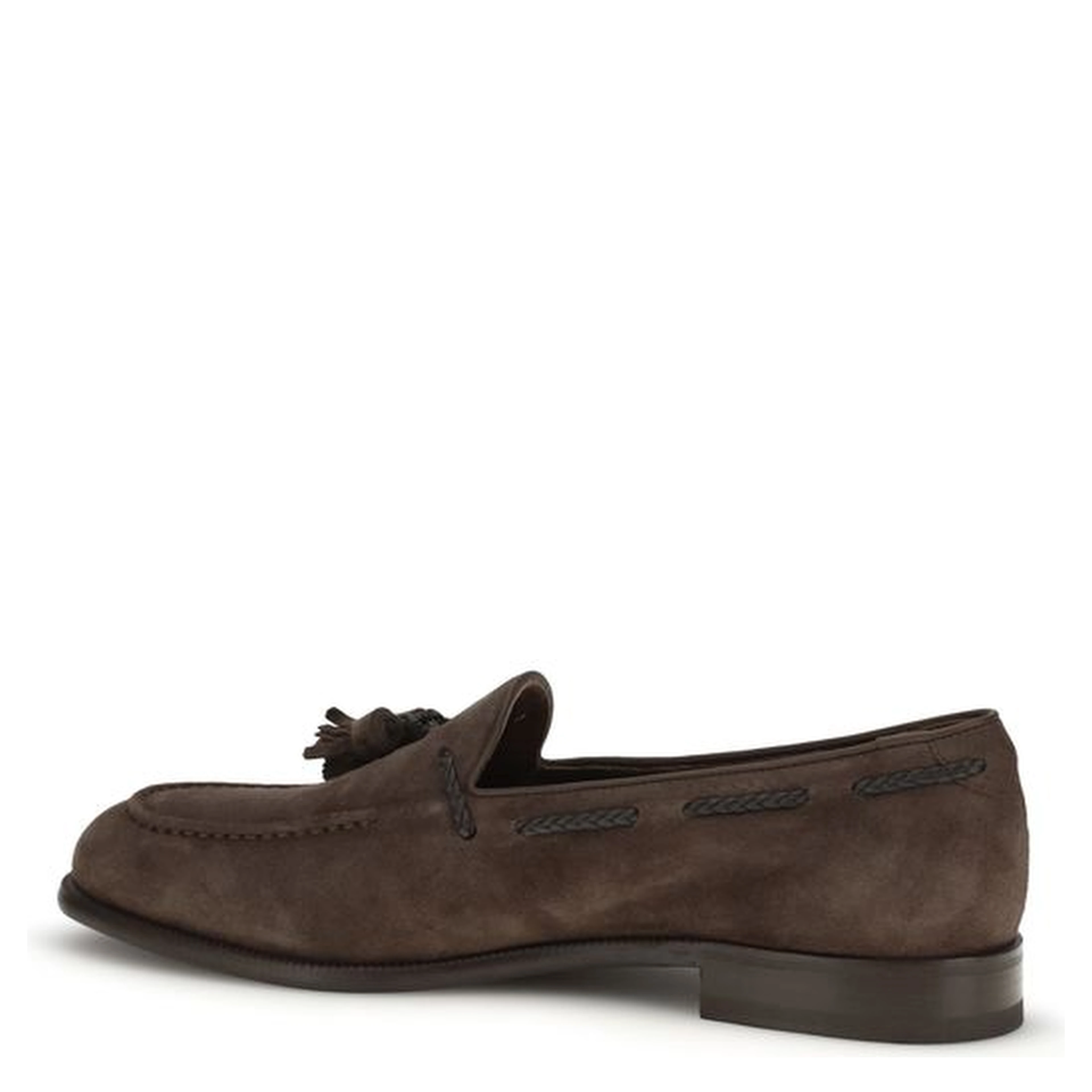 Brown Calf Leather Bos Taurus Slip-On Loafers