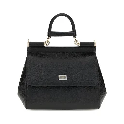 Black Calf Leather Bos Taurus Shoulder Bag