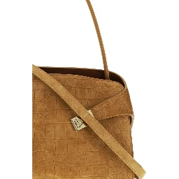 Beige Goatskin Shoulder Bag