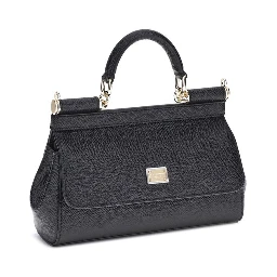 Black Calf Leather Bos Taurus Shoulder Bag