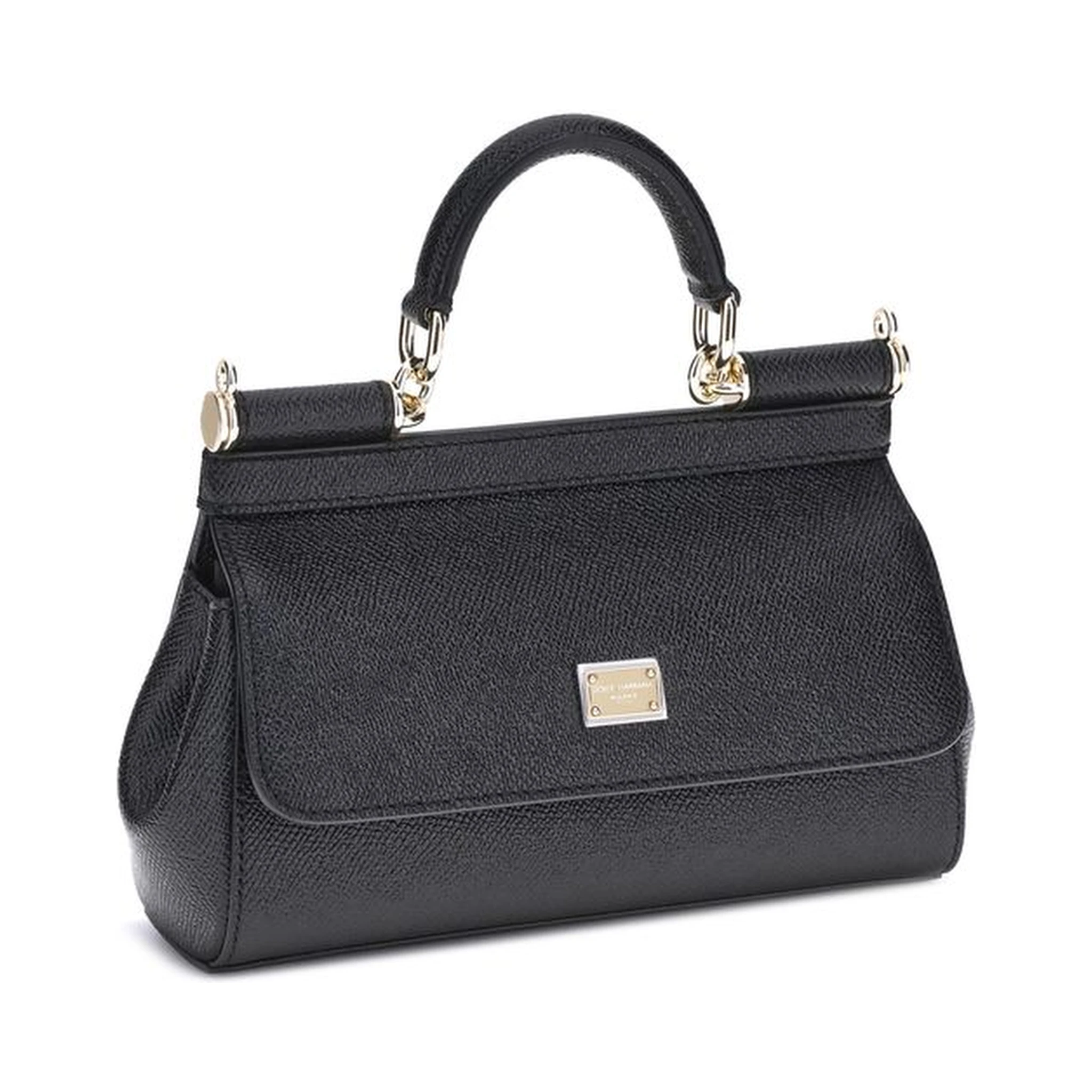 Black Calf Leather Bos Taurus Shoulder Bag