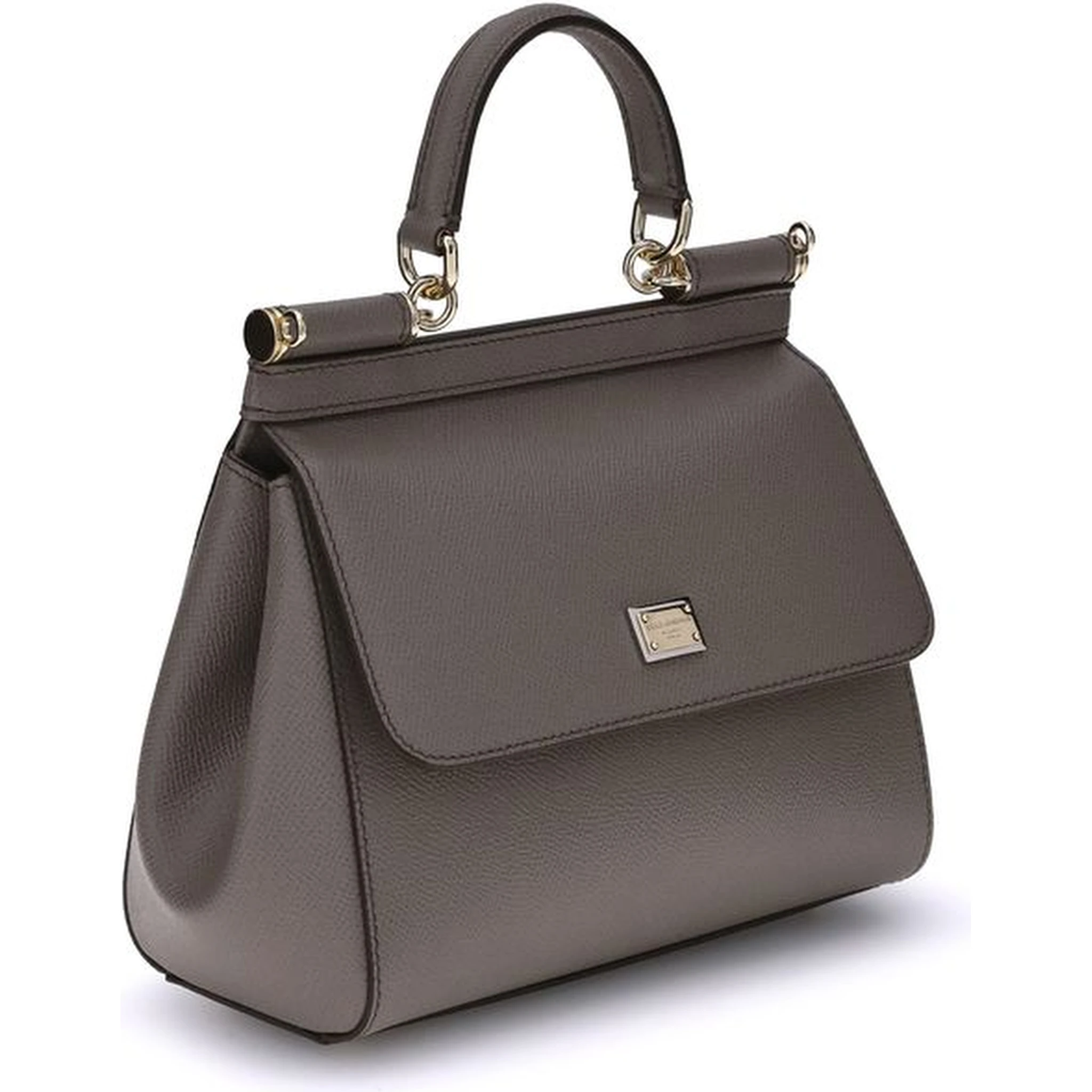 Gray Calf Leather Bos Taurus Shoulder Bag