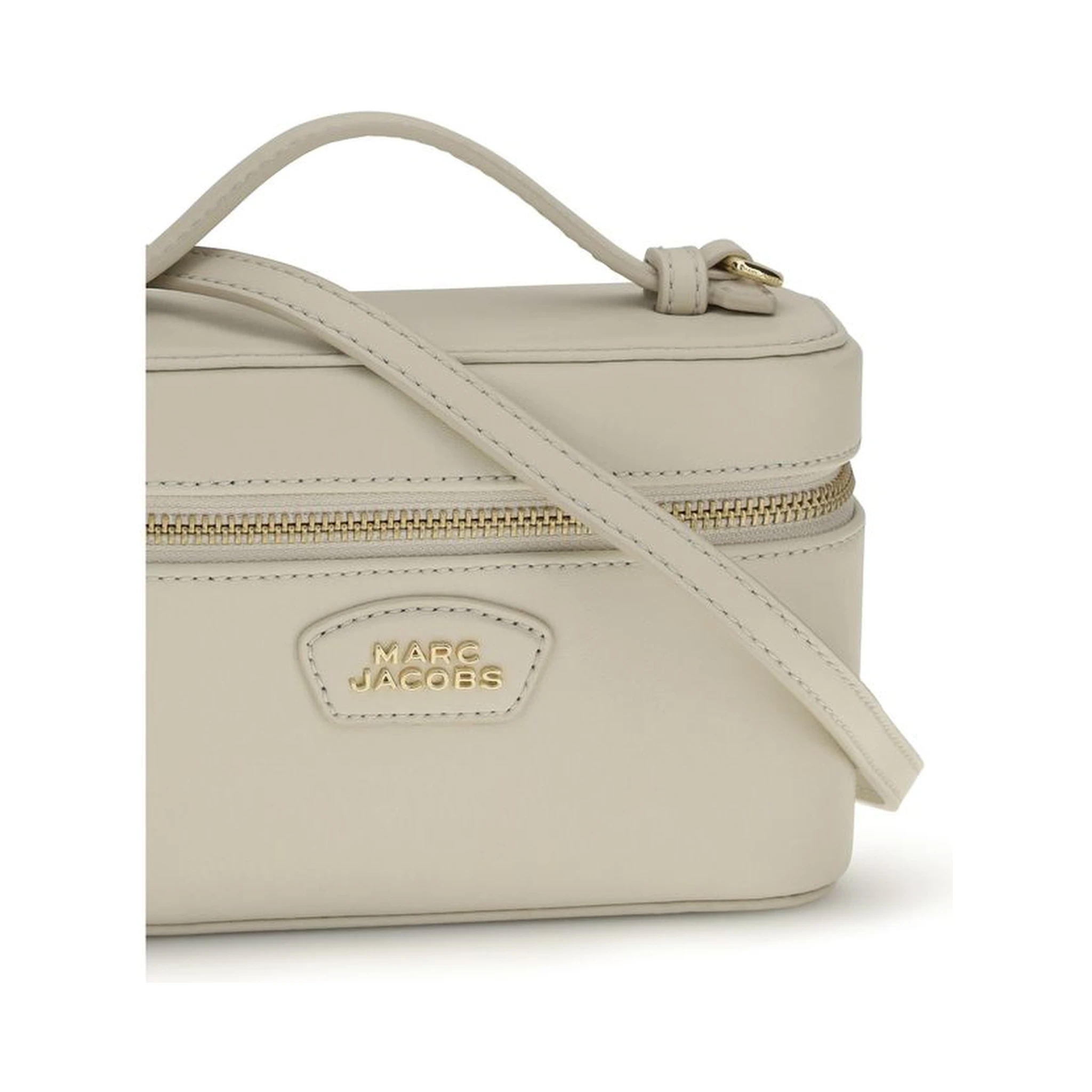 Beige Calf Leather Bos Taurus Handbag