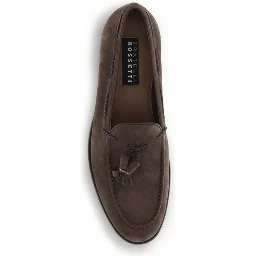 حذاء بوس توروس سهل الارتداء من جلد العجل البني