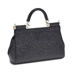 Black Calf Leather Bos Taurus Shoulder Bag