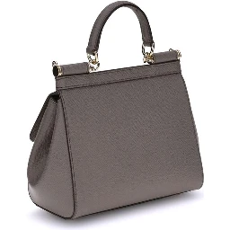 Gray Calf Leather Bos Taurus Shoulder Bag