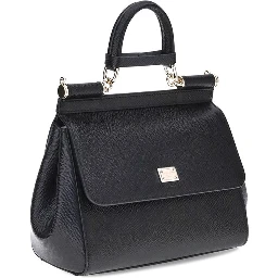 Black Calf Leather Bos Taurus Shoulder Bag