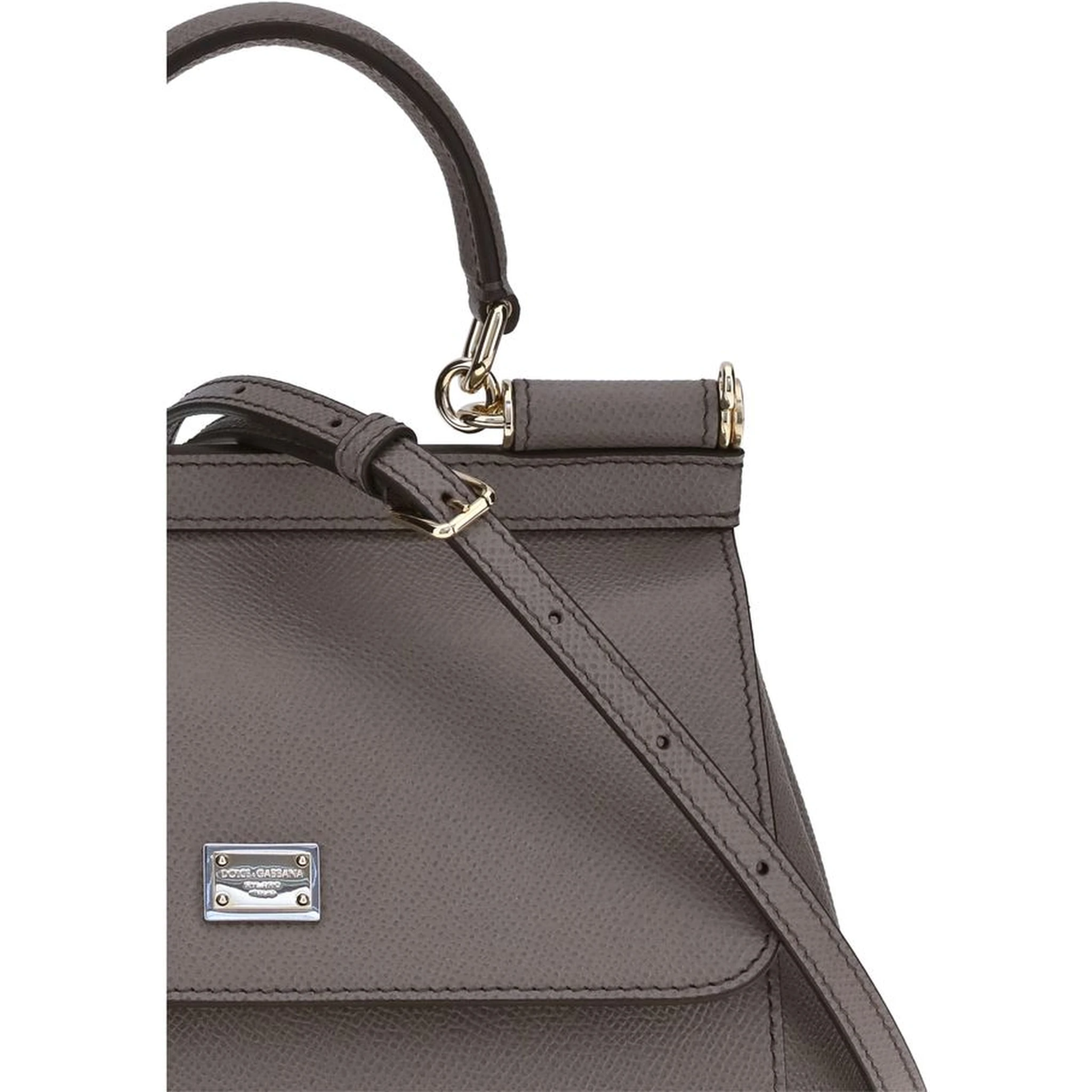 Gray Calf Leather Bos Taurus Shoulder Bag