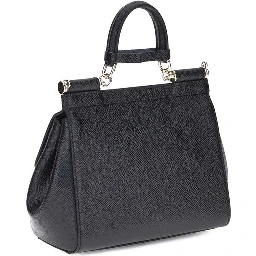 Black Calf Leather Bos Taurus Shoulder Bag