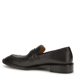 Black Calf Leather Bos Taurus Slip-On Loafers