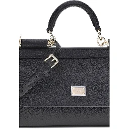 Black Calf Leather Bos Taurus Shoulder Bag