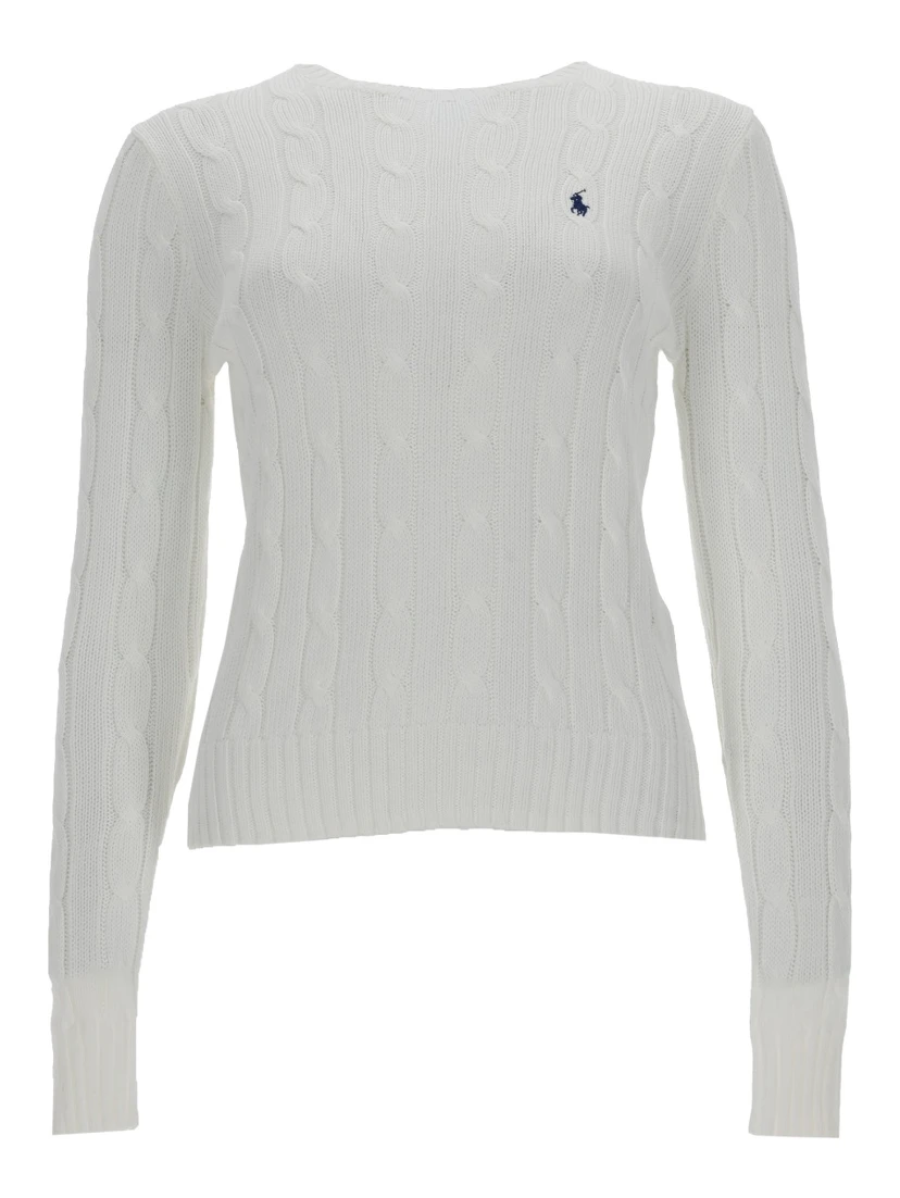 MAGLIA A TRECCE CON LOGO