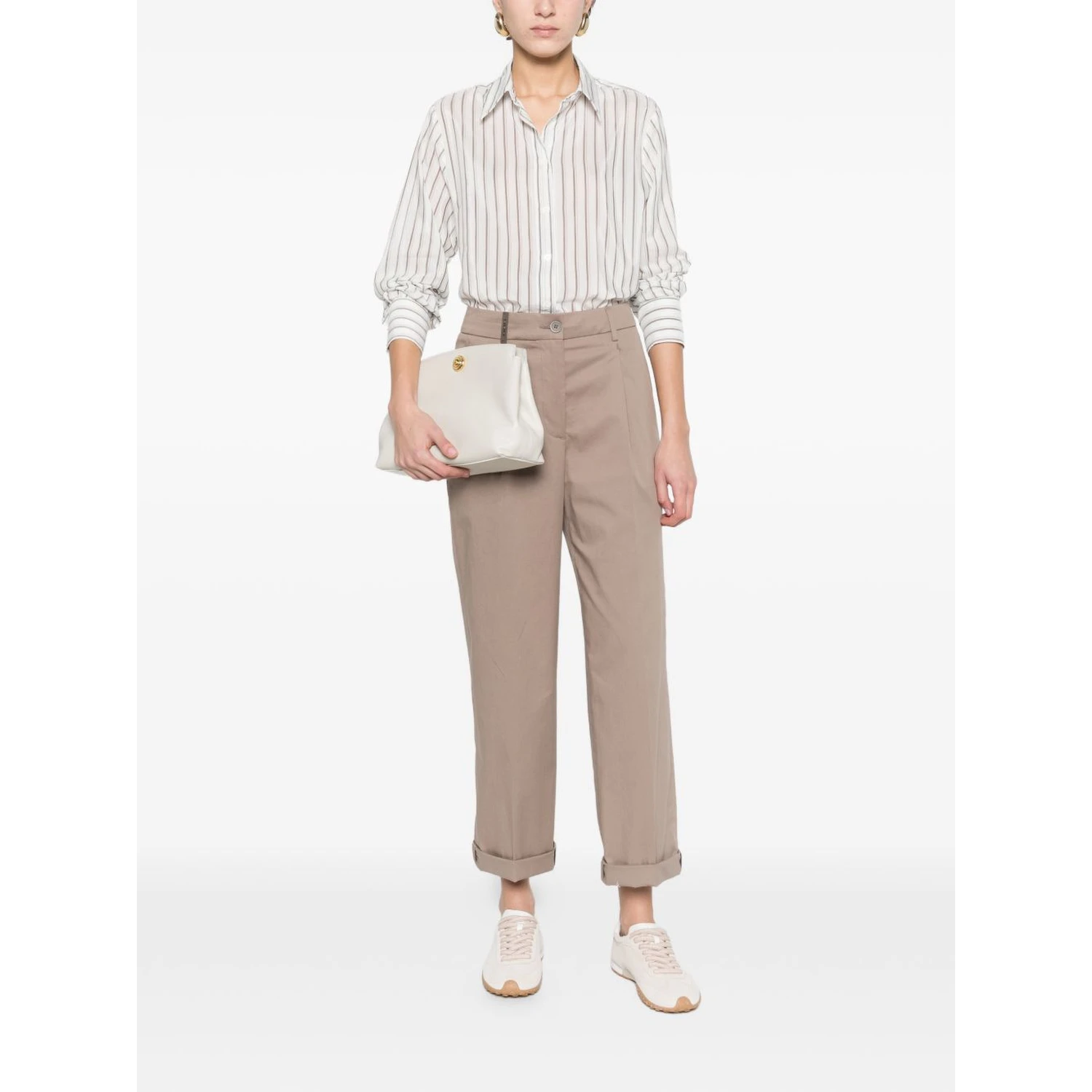 Peserico Trousers Brown