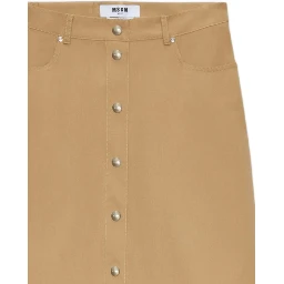 MSGM Skirts Beige