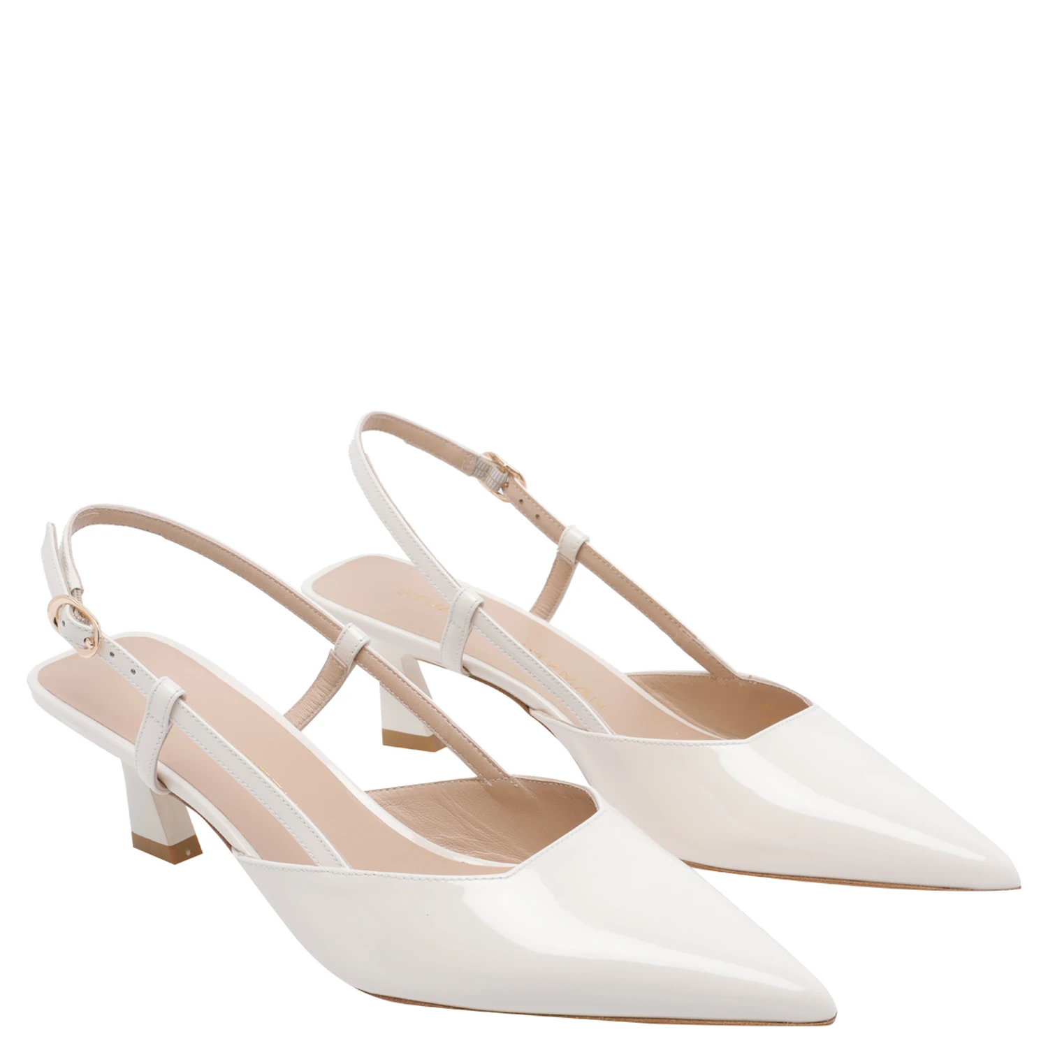 Stuart Weitzman With Heel White