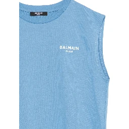 Balmain T-shirts and Polos Clear Blue