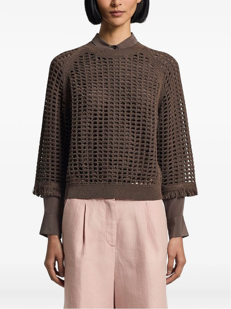 Peserico Sweaters Brown