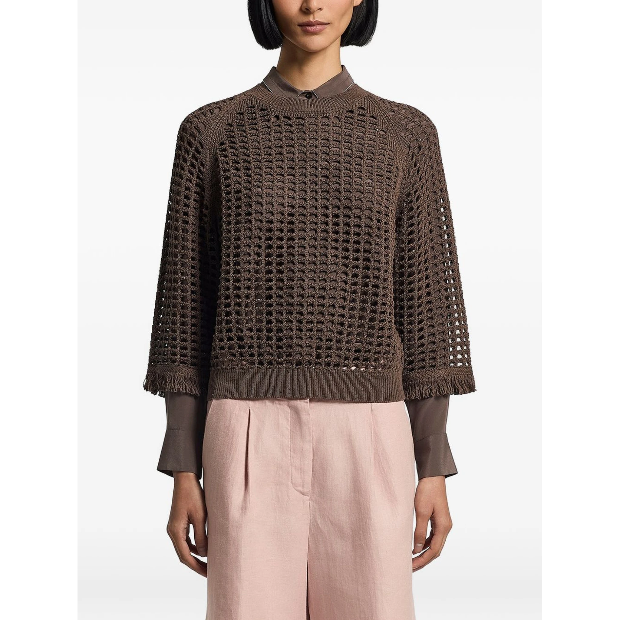 Peserico Sweaters Brown