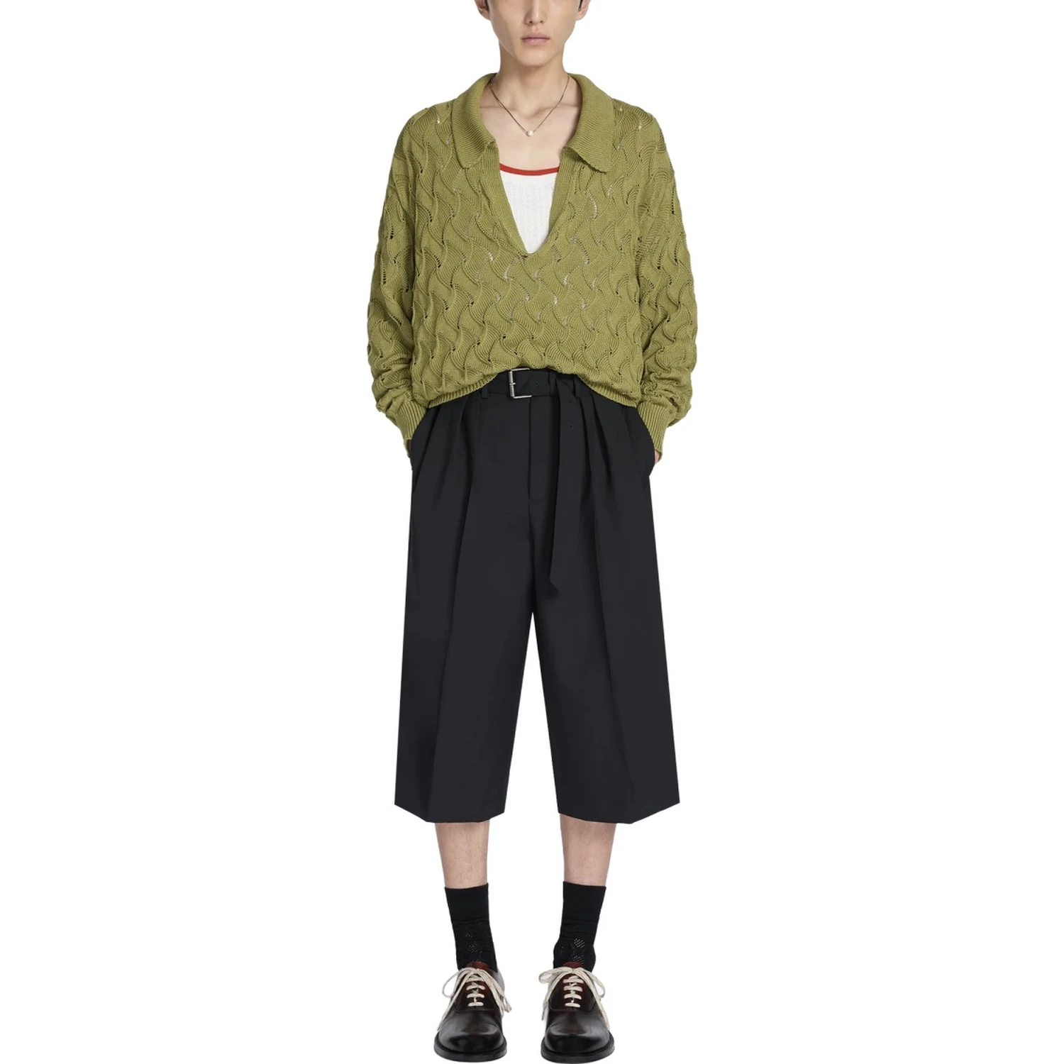 BELTED PANTS