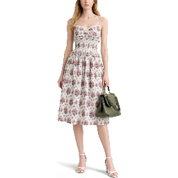 ABITO MIDI CON STAMPA FLOREALE