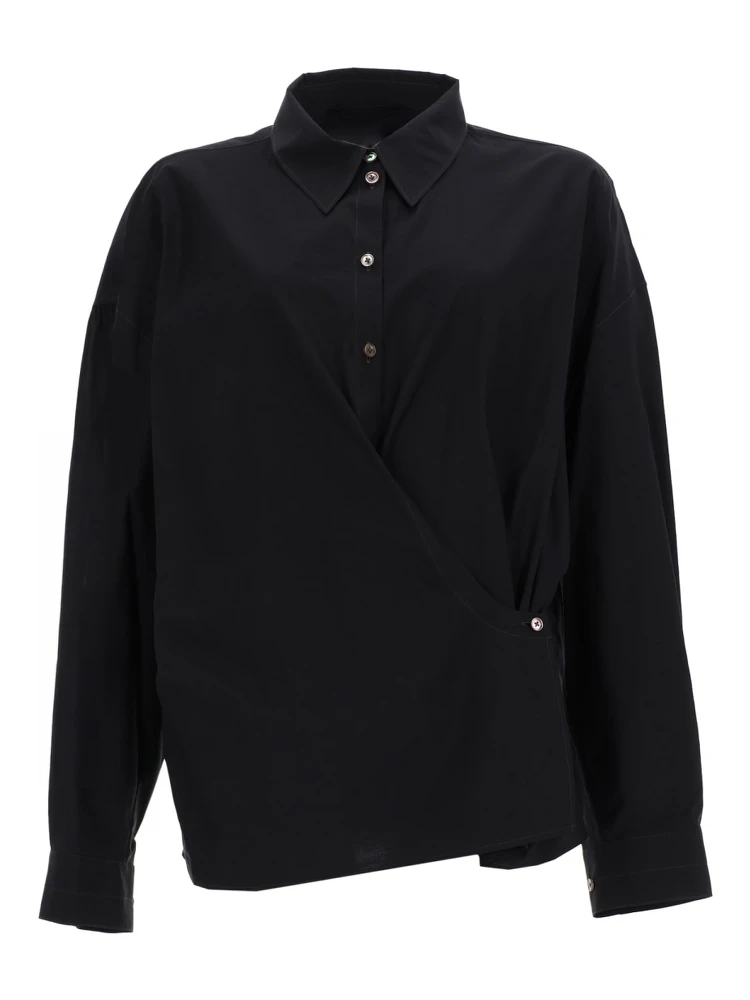 "STRAIGHT COLLAR TWISTED" SHIRT