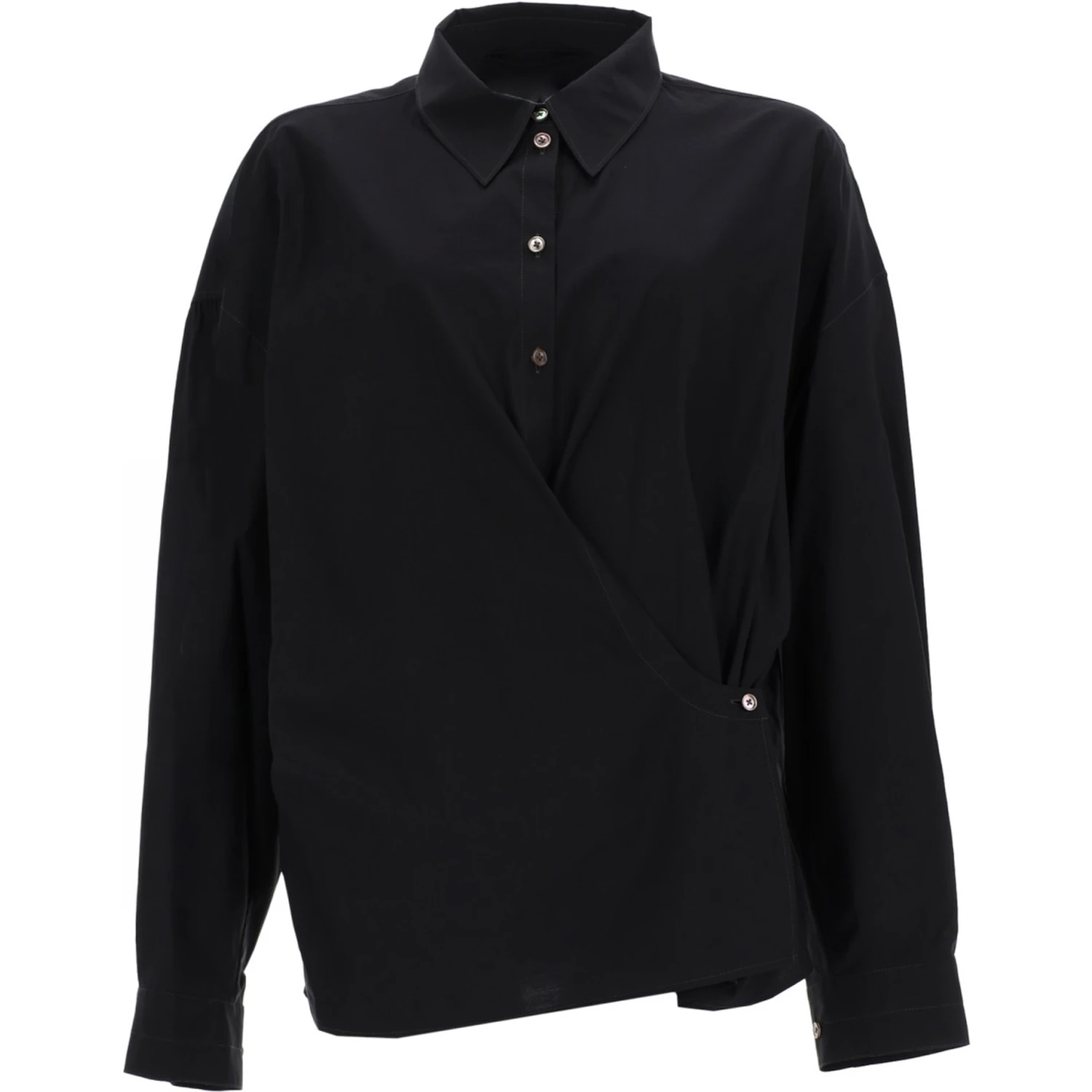 "STRAIGHT COLLAR TWISTED" SHIRT