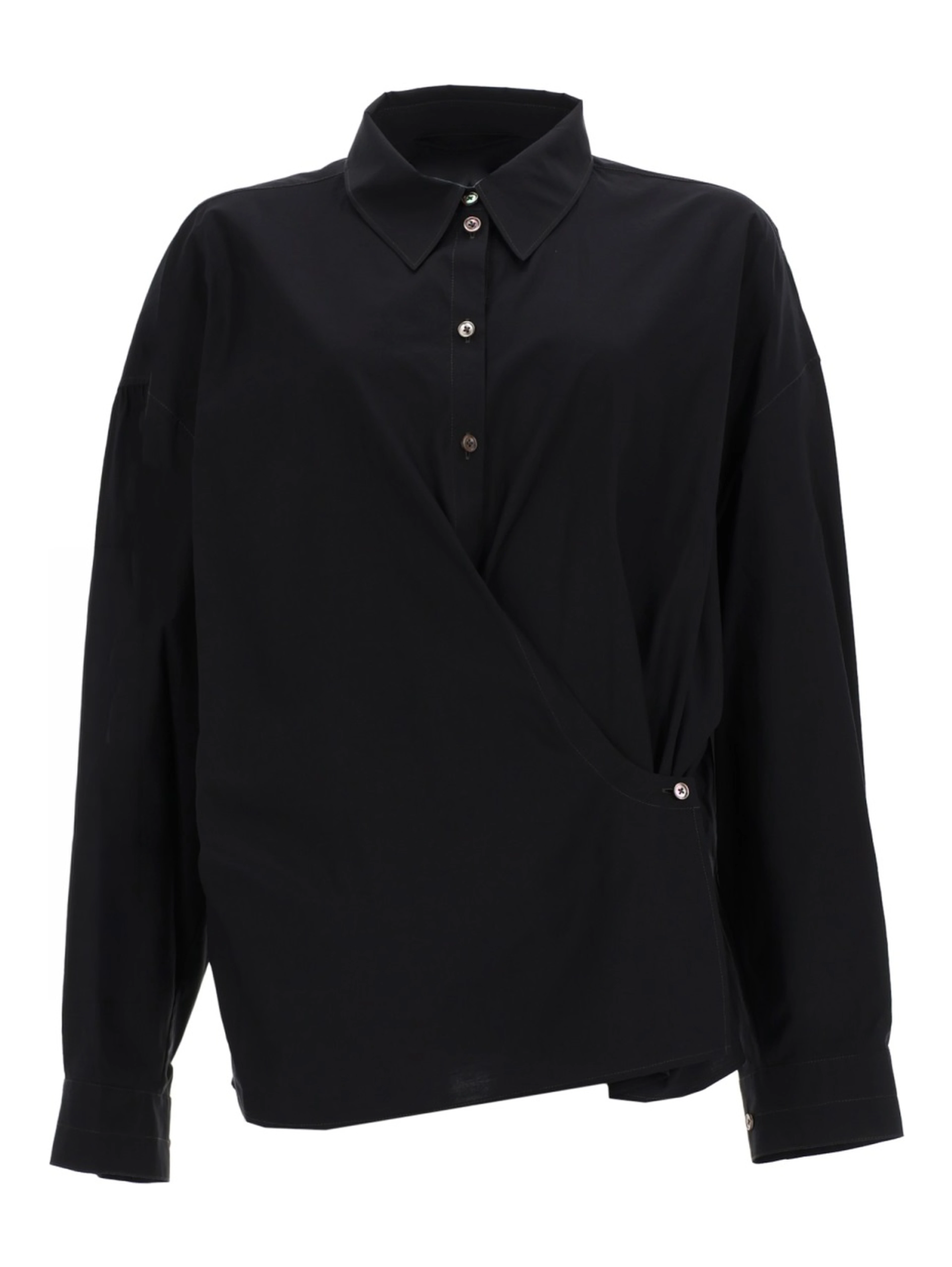 "STRAIGHT COLLAR TWISTED" SHIRT