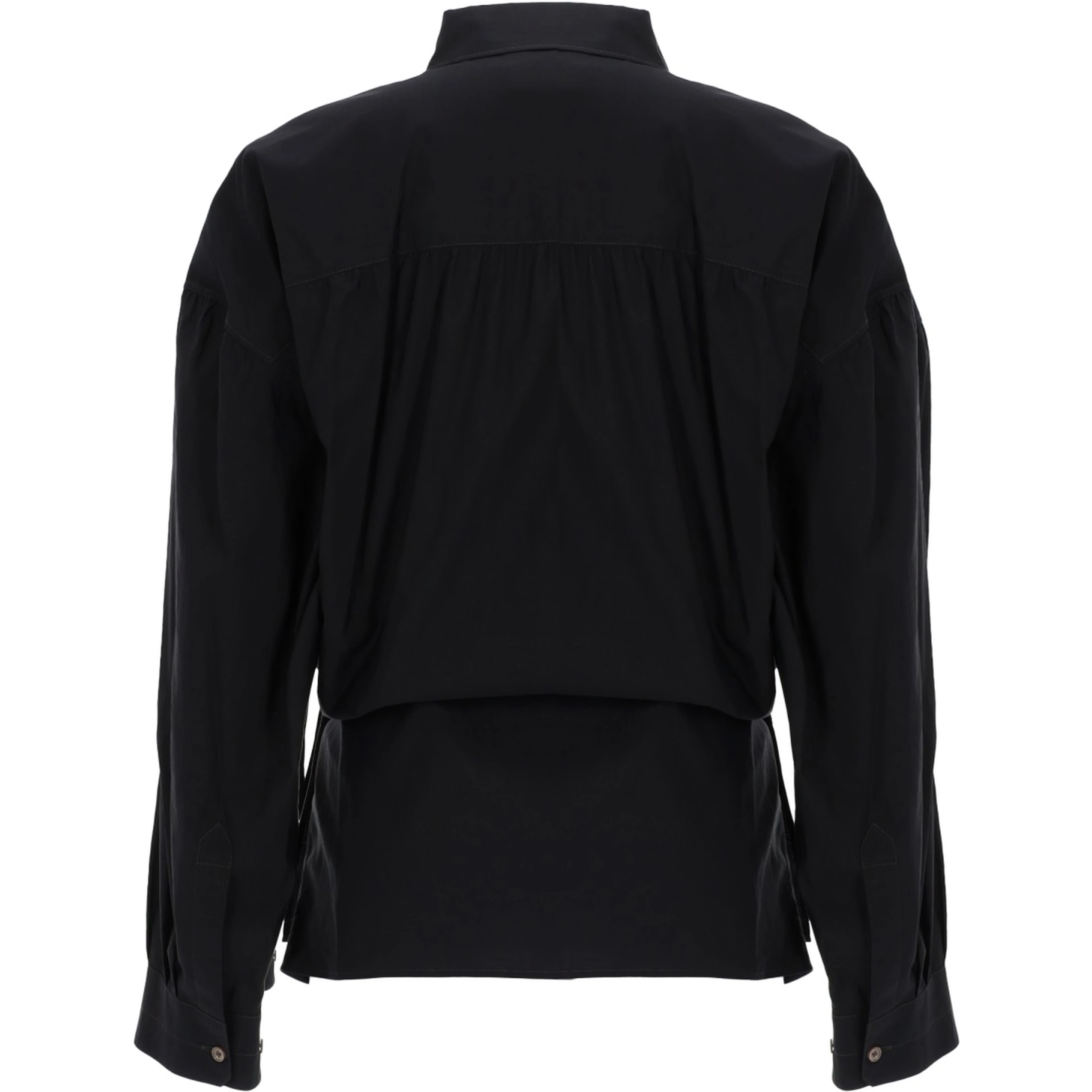 "STRAIGHT COLLAR TWISTED" SHIRT