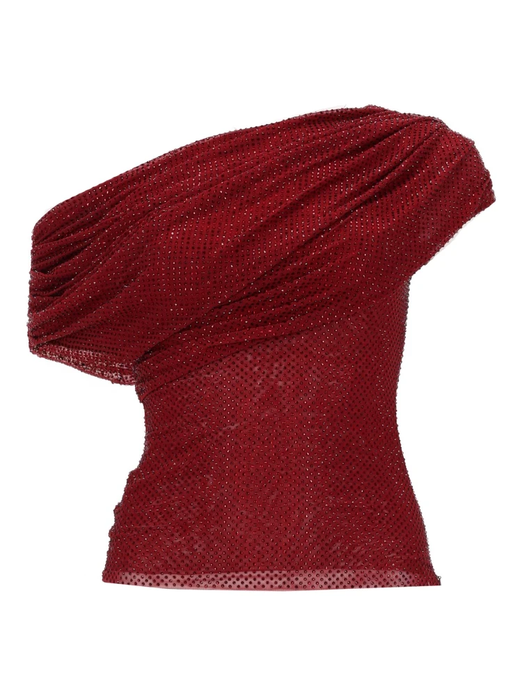 ASYMMETRICAL TOP WITH RHINESTONES