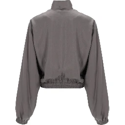 CROPPED JACKET WITH LOGO