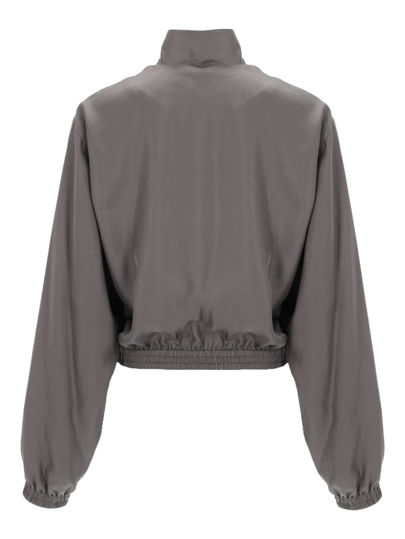 CROPPED JACKET WITH LOGO