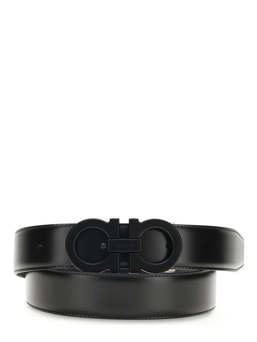 Black Calf Leather Bos Taurus Regular Belt