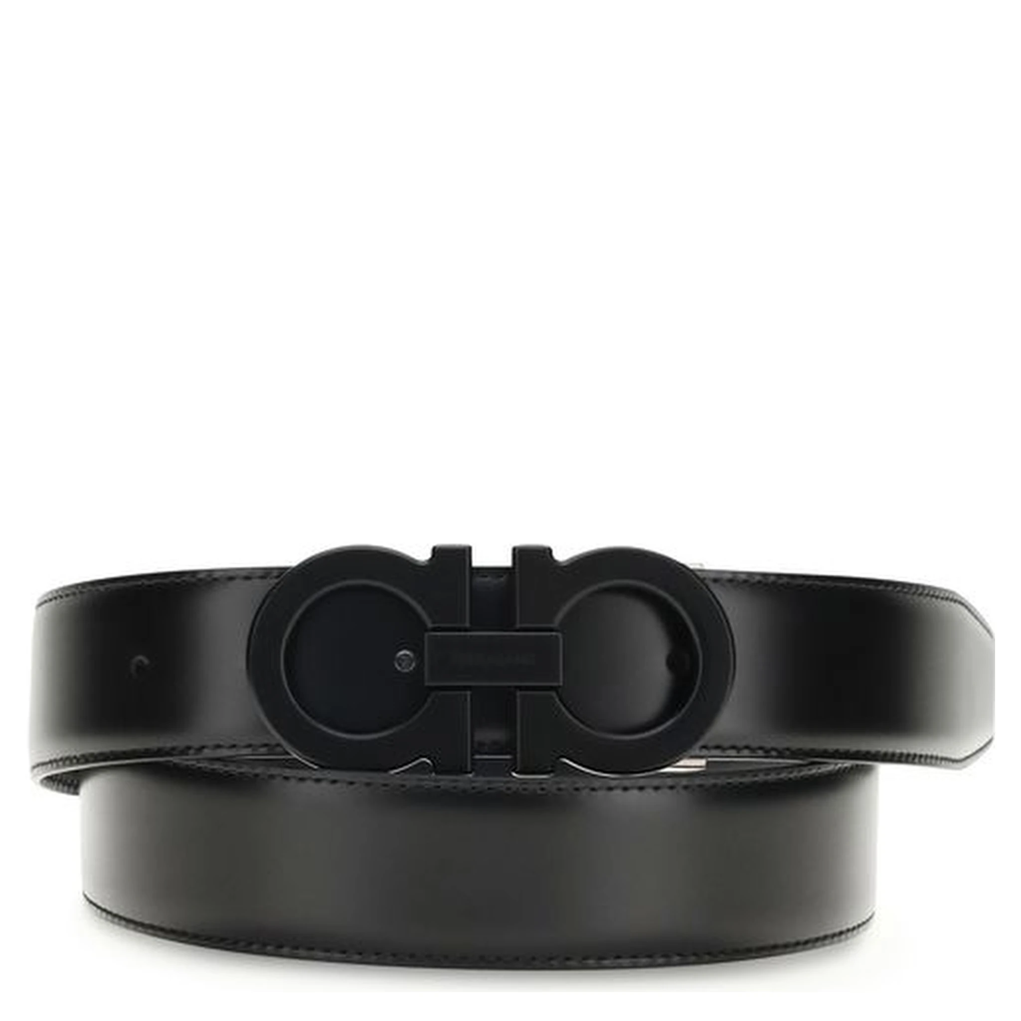 Black Calf Leather Bos Taurus Regular Belt