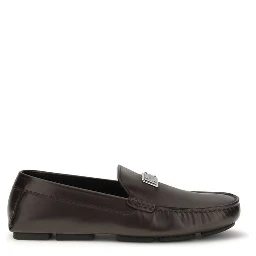 Brown Calf Leather Bos Taurus Slip-On Loafers