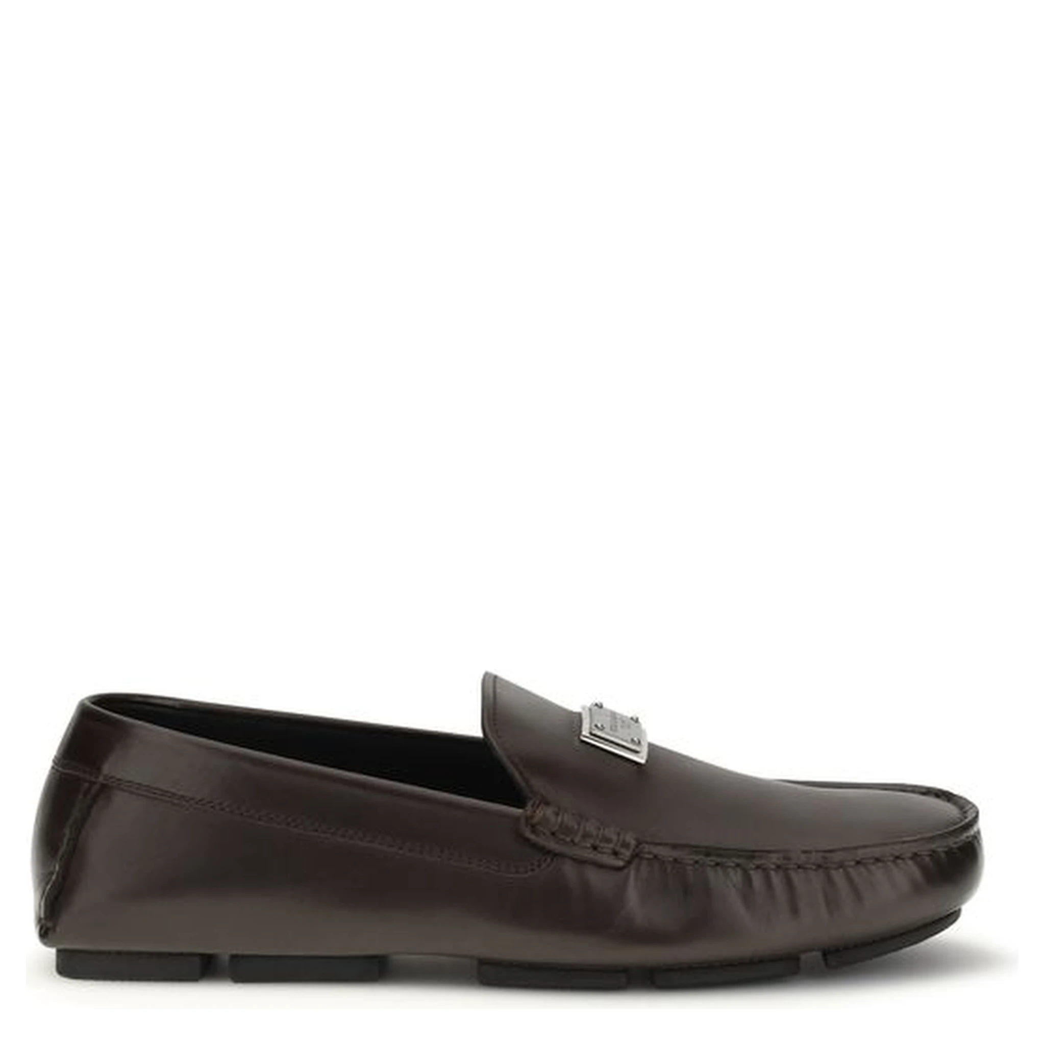 Brown Calf Leather Bos Taurus Slip-On Loafers