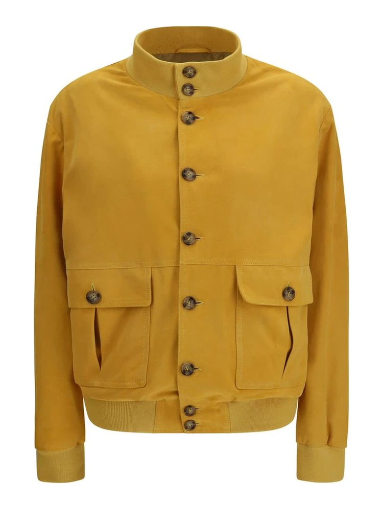 Bicolor Goatskin Bomber