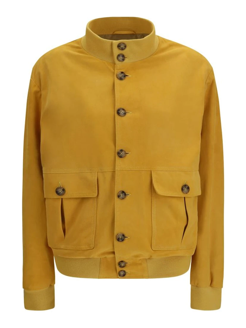 Bicolor Goatskin Bomber