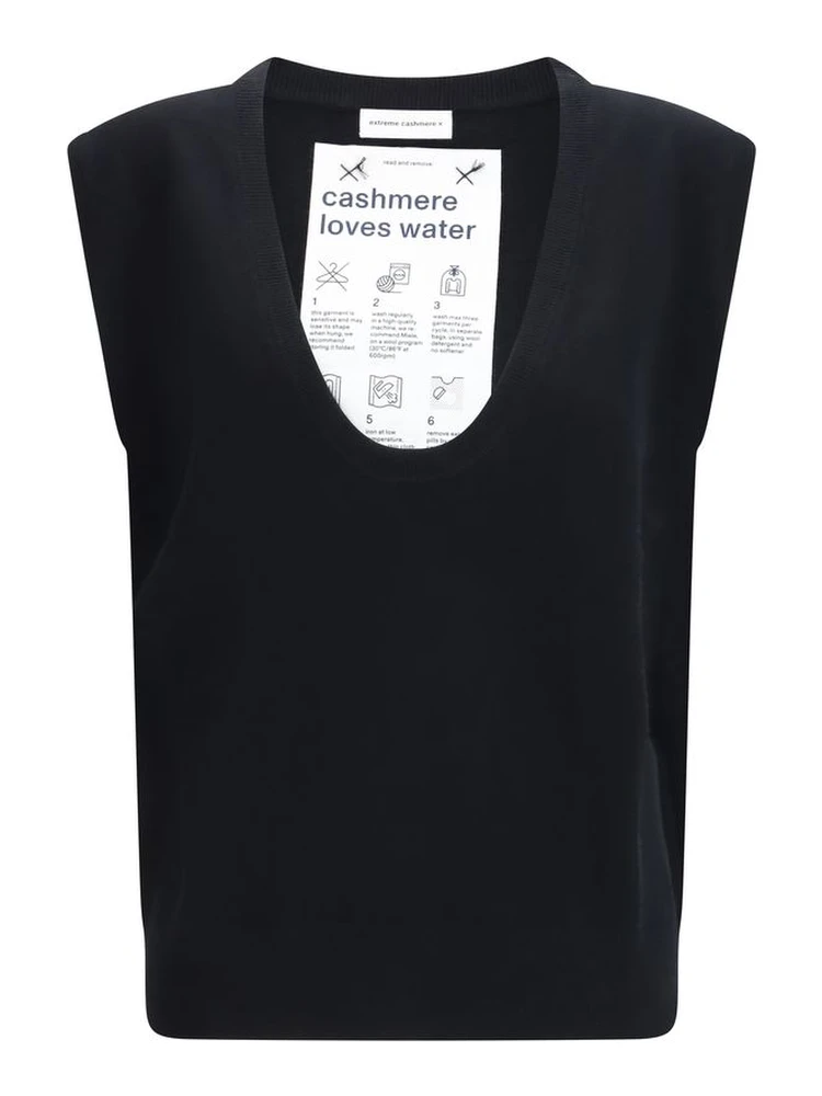 Black Elastane Sweatshirt