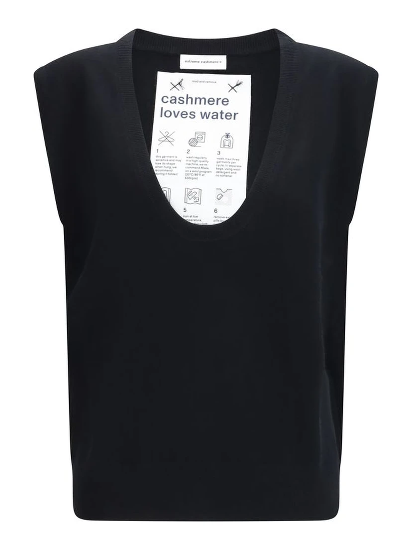 Black Elastane Sweatshirt