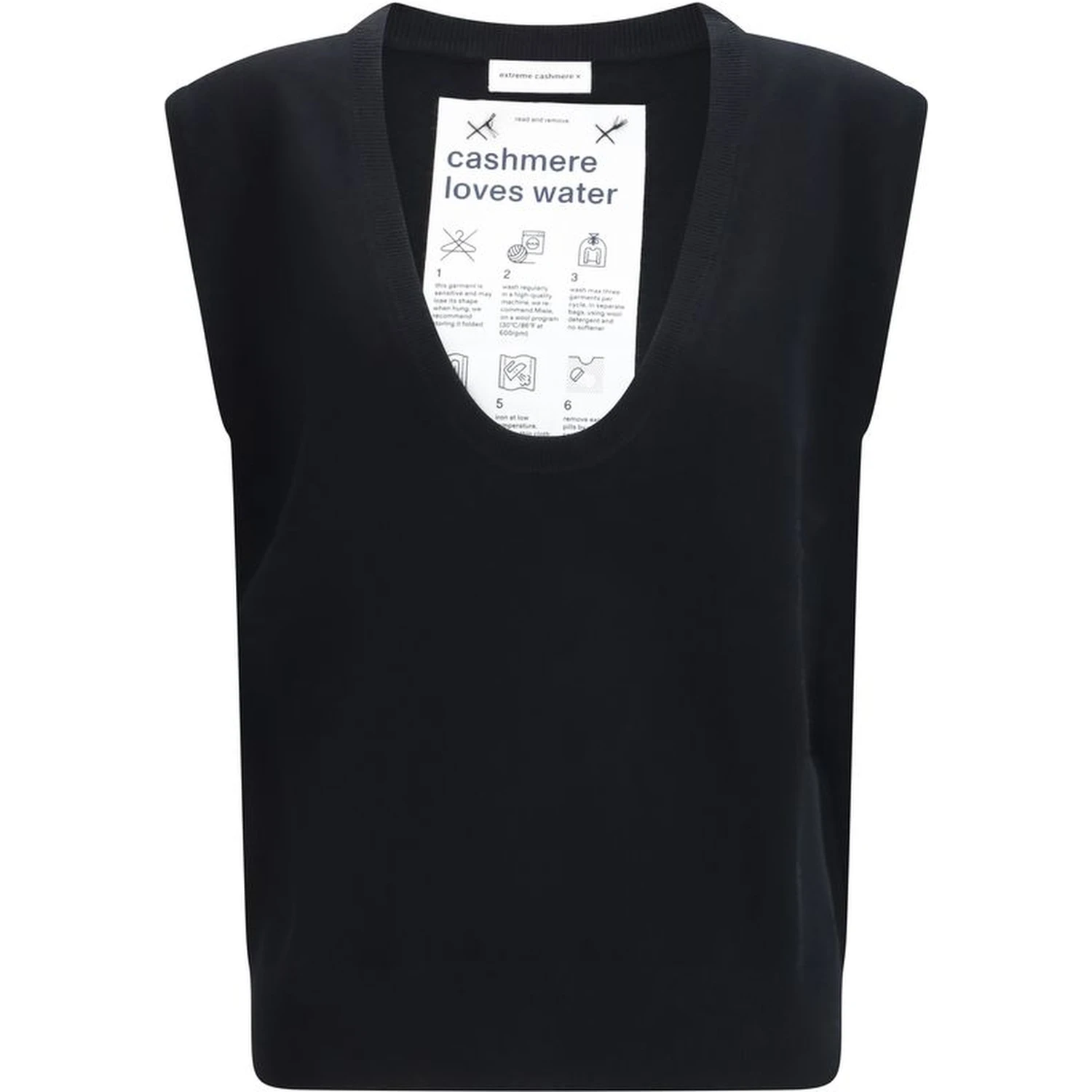 Black Elastane Sweatshirt